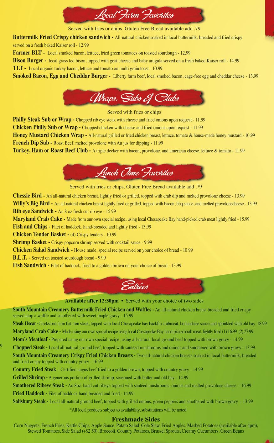 Lunch & Dinner Menu